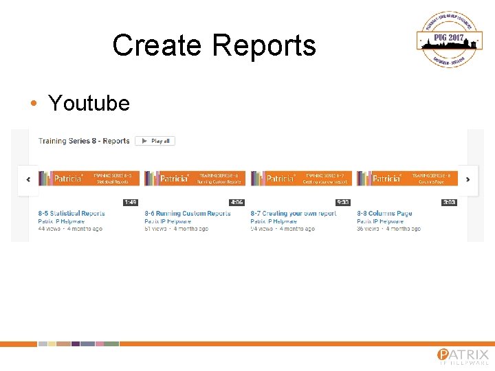 Create Reports • Youtube 