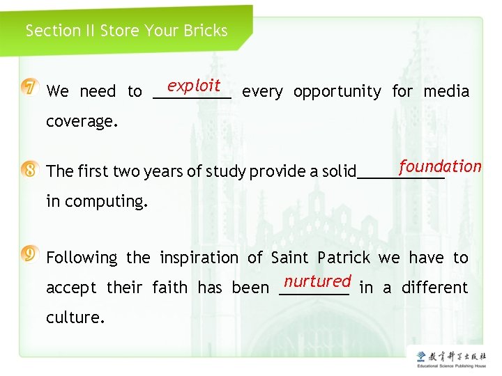 Section II Store Your Bricks exploit Click me We need to _____ every opportunity