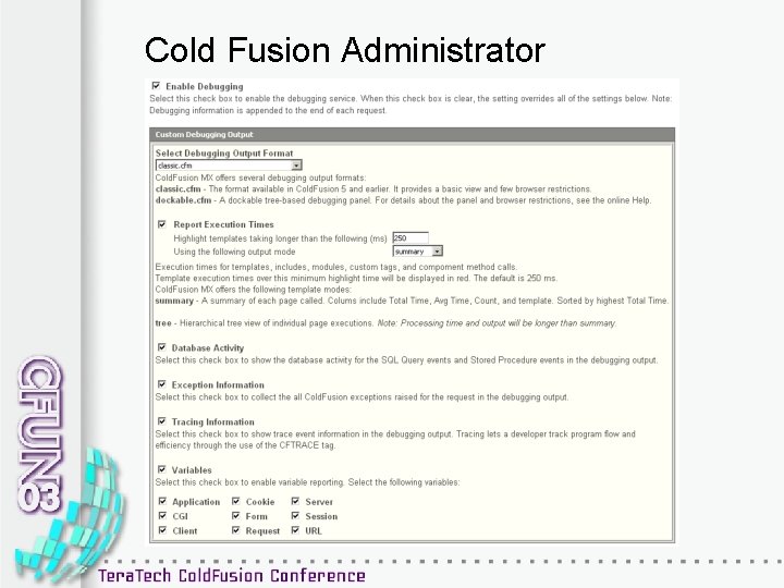Cold Fusion Administrator 