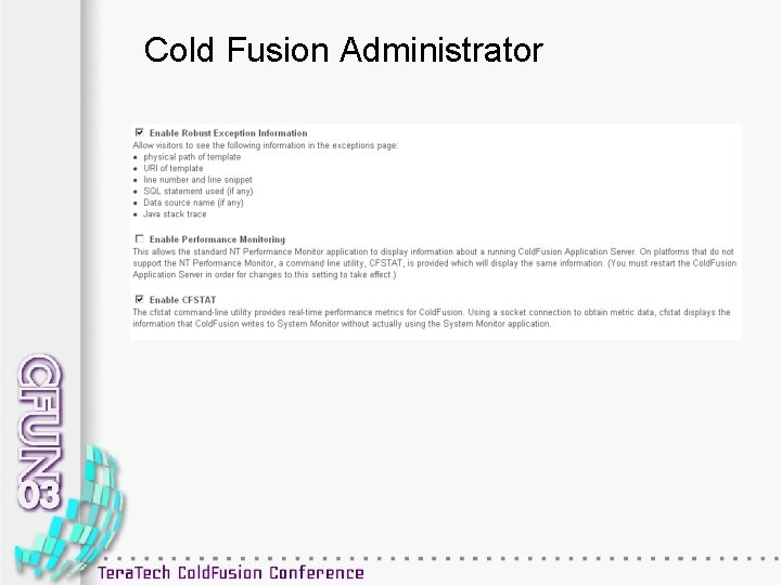 Cold Fusion Administrator 