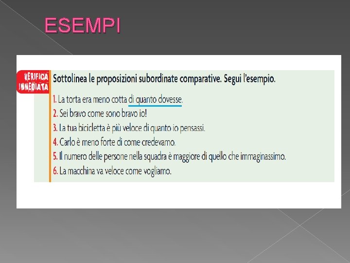 ESEMPI 