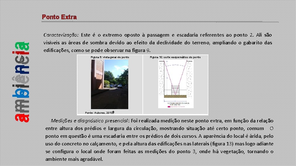 ambiência Ponto Extra Caracterização: Este é o extremo oposto à passagem e escadaria referentes