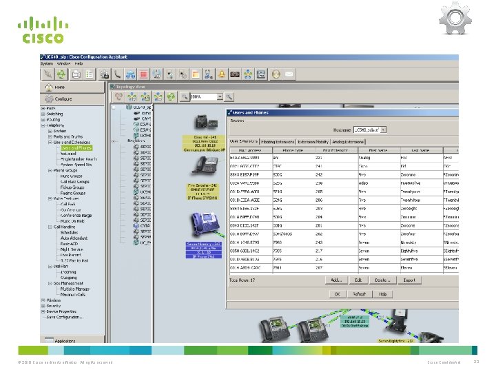 © 2010 Cisco and/or its affiliates. All rights reserved. Cisco Confidential 23 