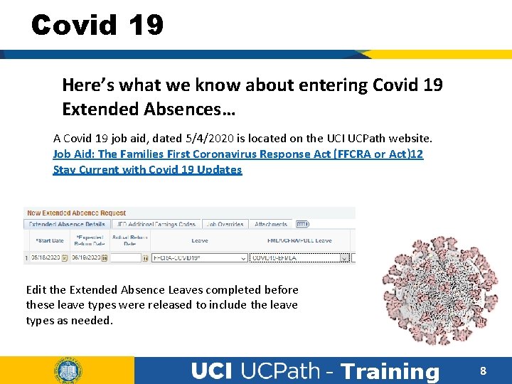 Covid 19 Here’s what we know about entering Covid 19 Extended Absences… A Covid