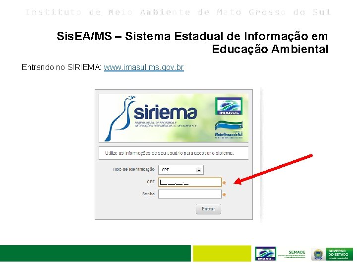 Instituto de Meio Ambiente de Mato Grosso do Sul Sis. EA/MS – Sistema Estadual