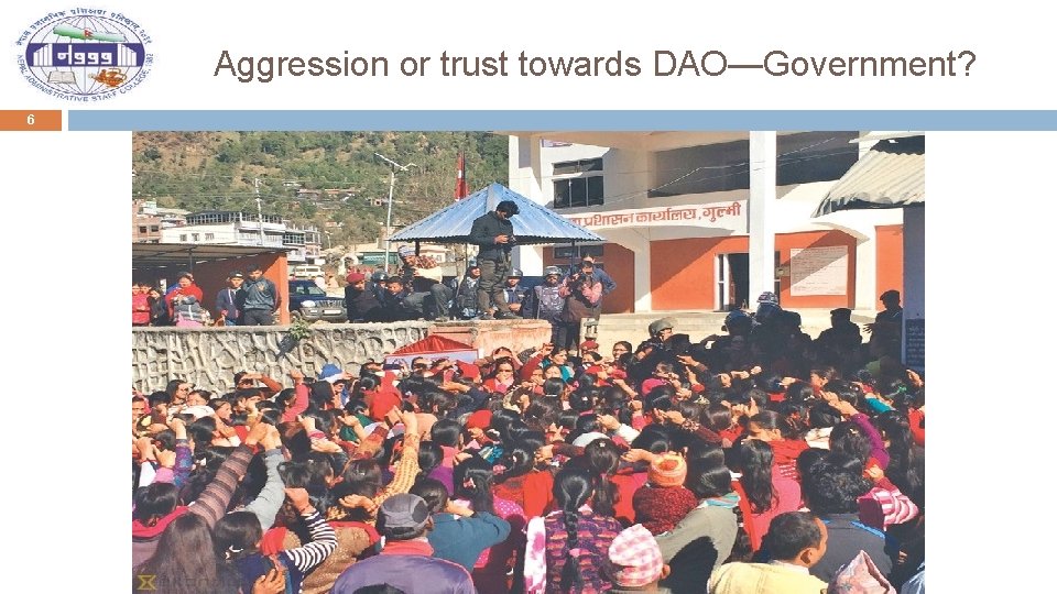 Aggression or trust towards DAO—Government? 6 GSD-psd-2017 -BAT-32 -Janaki 1/13/2022 