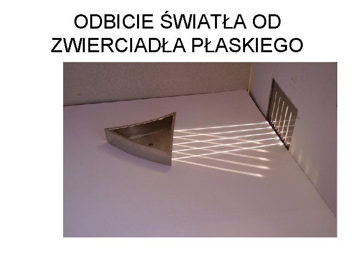 ODBICIE ŚWIATŁA OD ZWIERCIADŁA PŁASKIEGO 