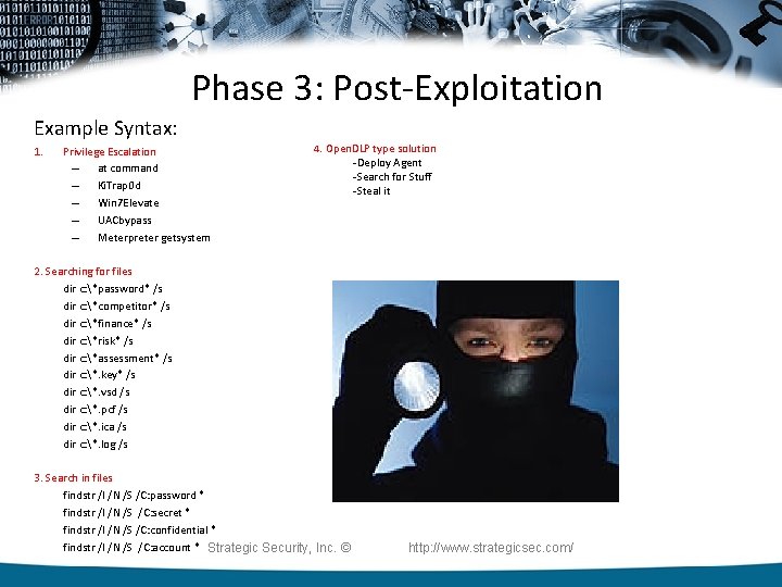Phase 3: Post-Exploitation Example Syntax: 1. Privilege Escalation – at command – Ki. Trap