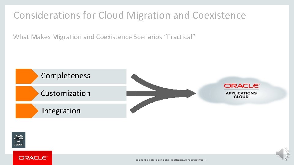 Considerations for Cloud Migration and Coexistence What Makes Migration and Coexistence Scenarios “Practical” Completeness