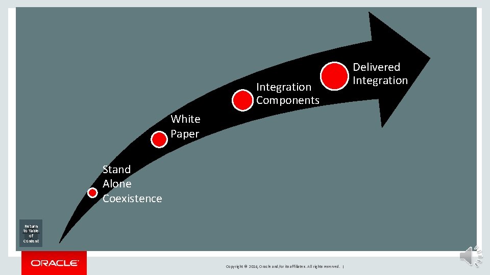 Degrees of Integration Enablement Integration Components White Paper Stand Alone Coexistence Return to Table