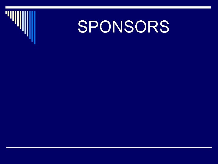 SPONSORS 