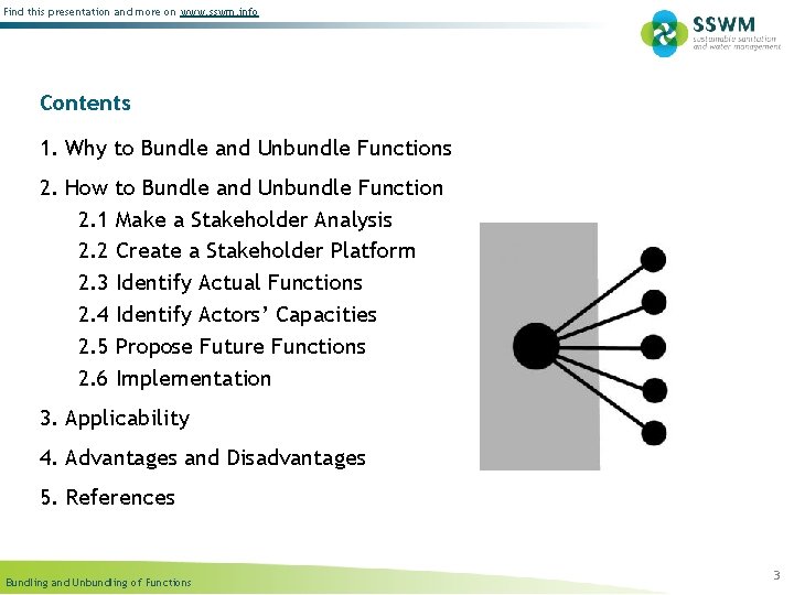 Find this presentation and more on www. sswm. info Contents 1. Why to Bundle