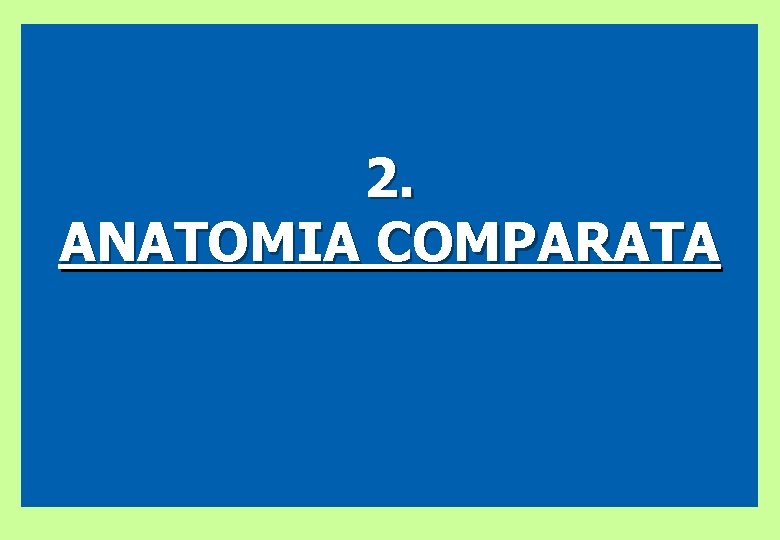 2. ANATOMIA COMPARATA 