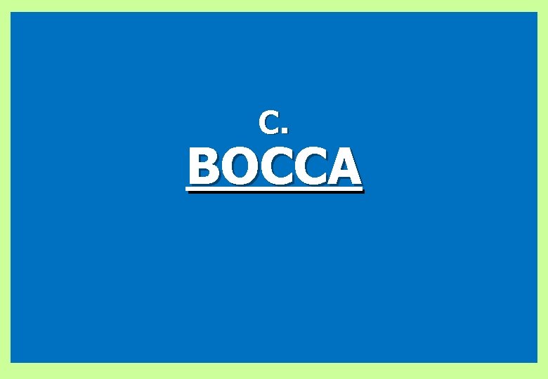 C. BOCCA 