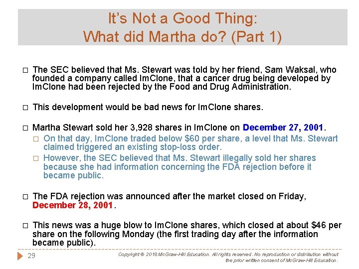It’s Not a Good Thing: What did Martha do? (Part 1) � The SEC