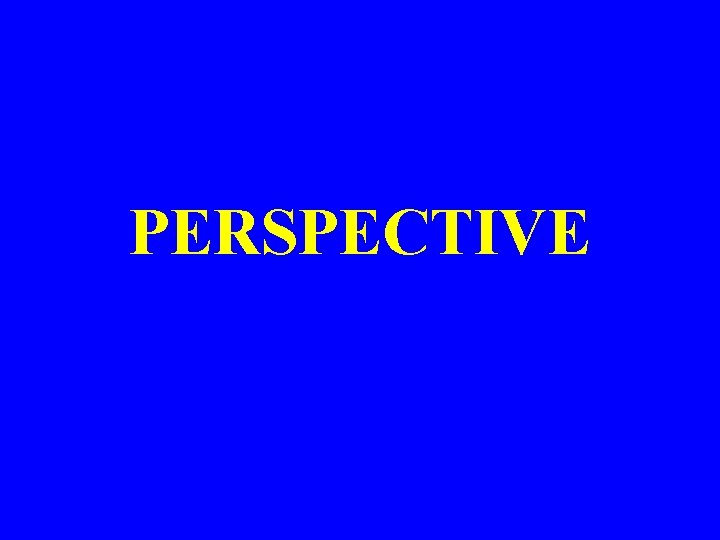 PERSPECTIVE 