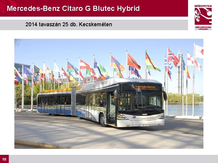 Mercedes-Benz Citaro G Blutec Hybrid 2014 tavaszán 25 db. Kecskeméten 18 18 