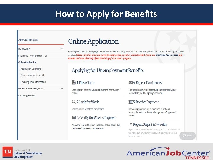 How to Apply for Benefits 