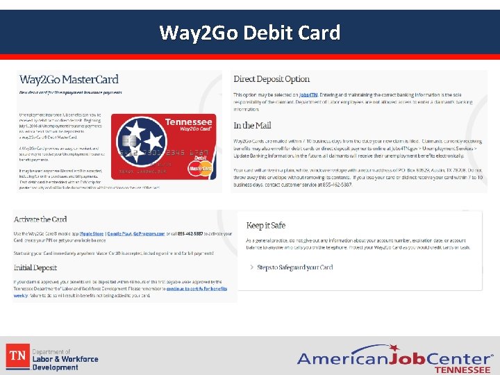 Way 2 Go Debit Card 
