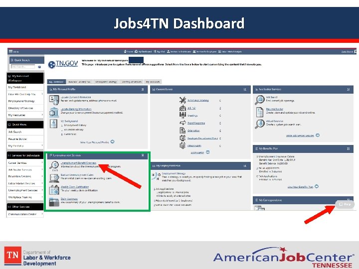 Jobs 4 TN Dashboard 