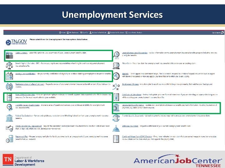 Unemployment Services 