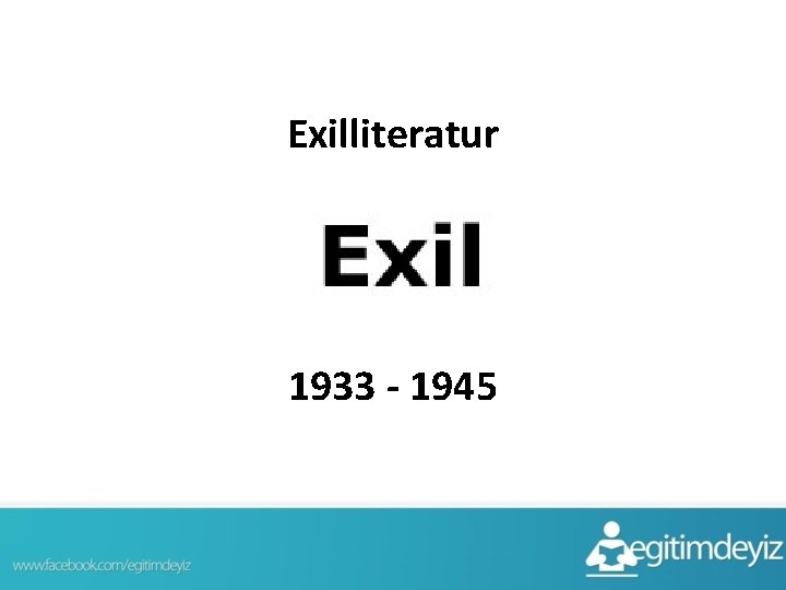 Exilliteratur 1933 - 1945 