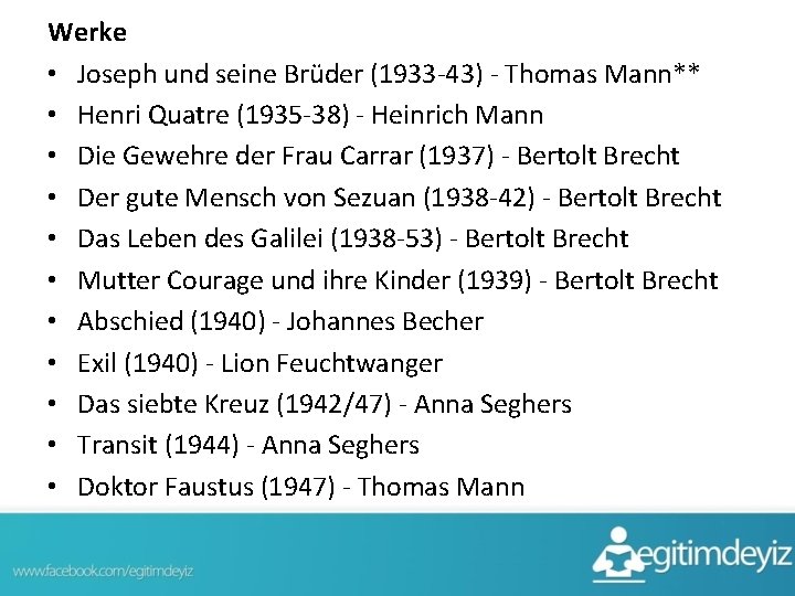 Werke • Joseph und seine Brüder (1933 -43) - Thomas Mann** • Henri Quatre