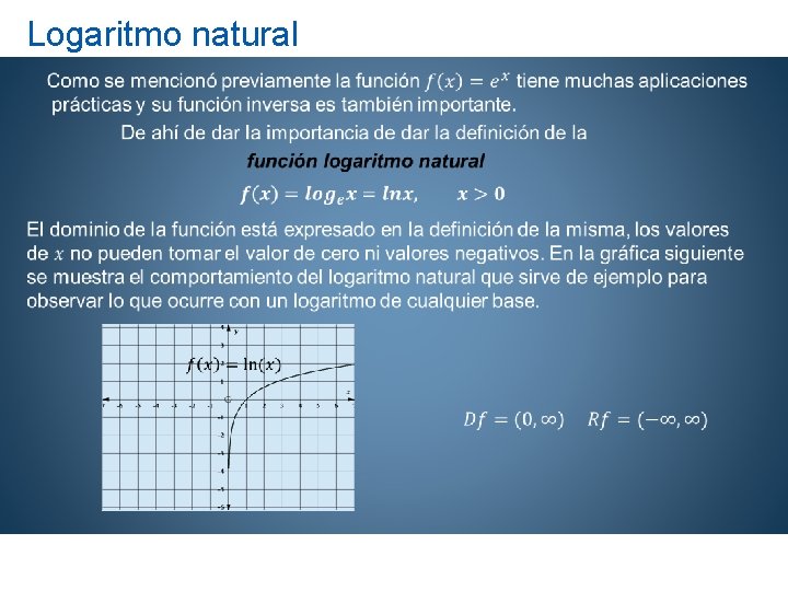 Logaritmo natural 