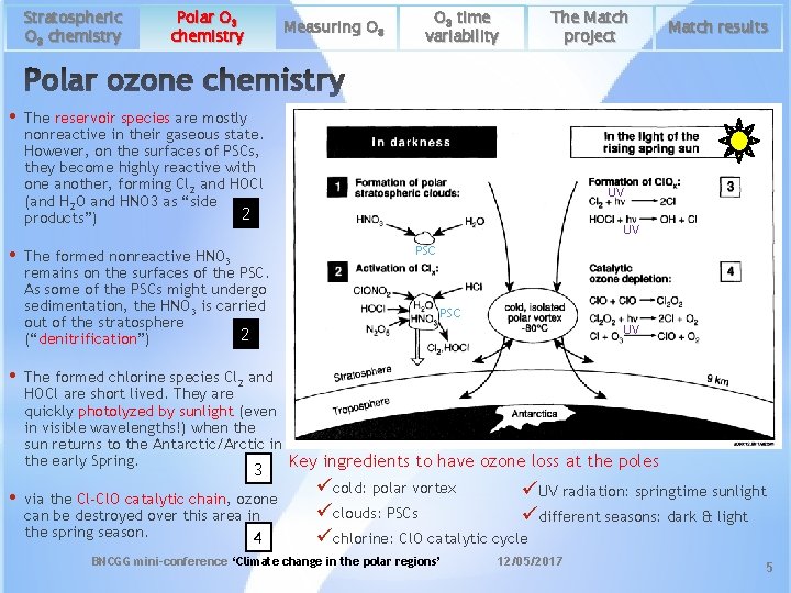 Stratospheric O 3 chemistry • • • Polar O 3 chemistry Measuring O 3