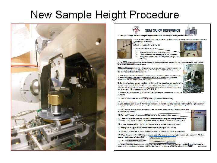 New Sample Height Procedure 