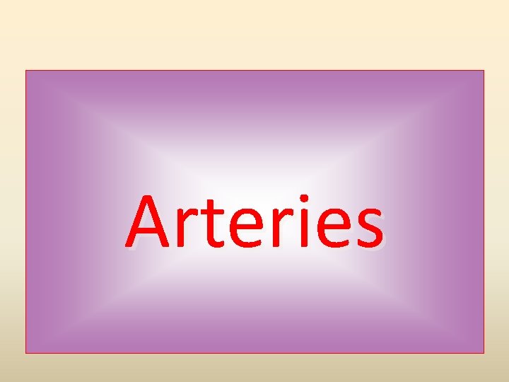 Arteries 