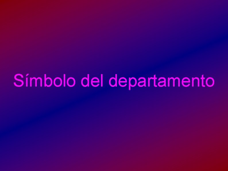 Símbolo del departamento 