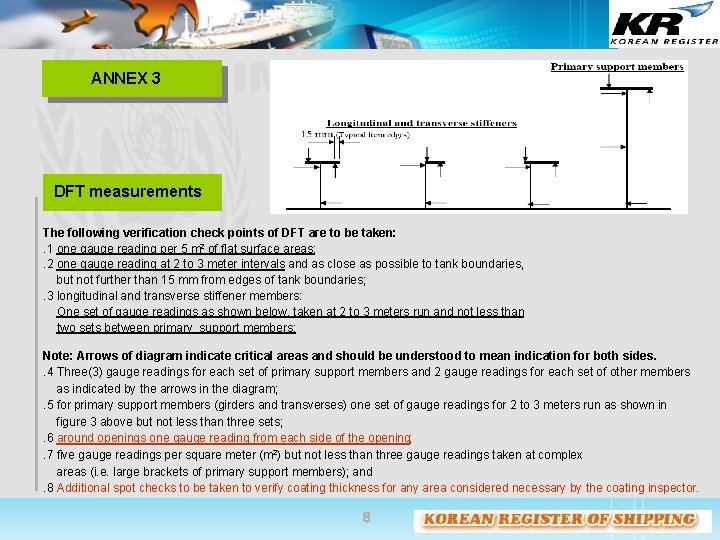 ANNEX 3 DFT measurements The following verification check points of DFT are to be