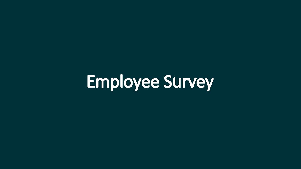 Employee Survey 