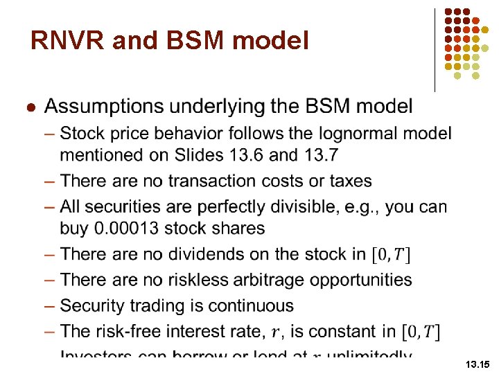 RNVR and BSM model l 13. 15 