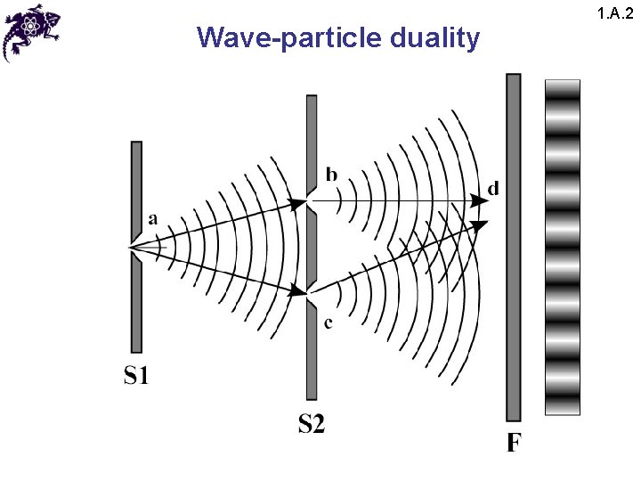 Wave-particle duality 1. A. 2 