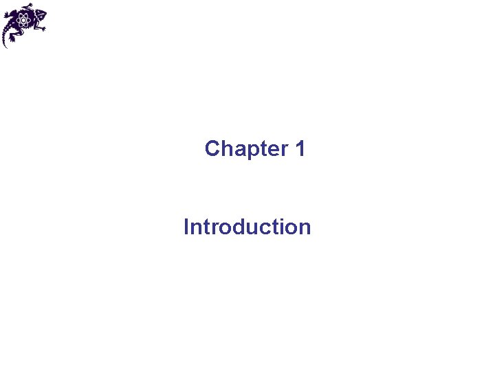 Chapter 1 Introduction 
