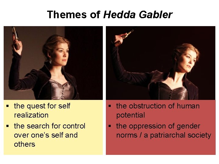 Themes of Hedda Gabler § the quest for self realization § the search for