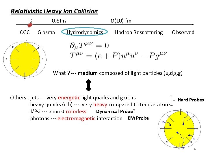 Relativistic Heavy Ion Collision 0 CGC 0. 6 fm Glasma O(10) fm Hydrodynamics Hadron