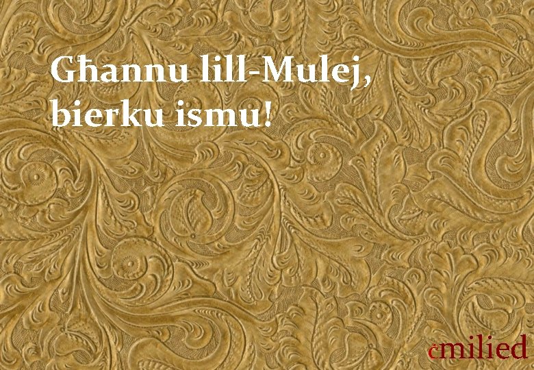 Għannu lill-Mulej, bierku ismu! Ċ milied 