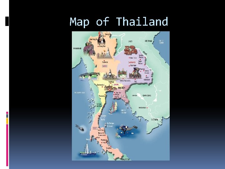 Map of Thailand 