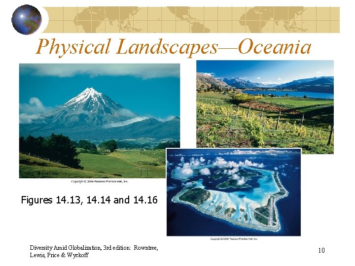 Physical Landscapes—Oceania Figures 14. 13, 14. 14 and 14. 16 Diversity Amid Globalization, 3