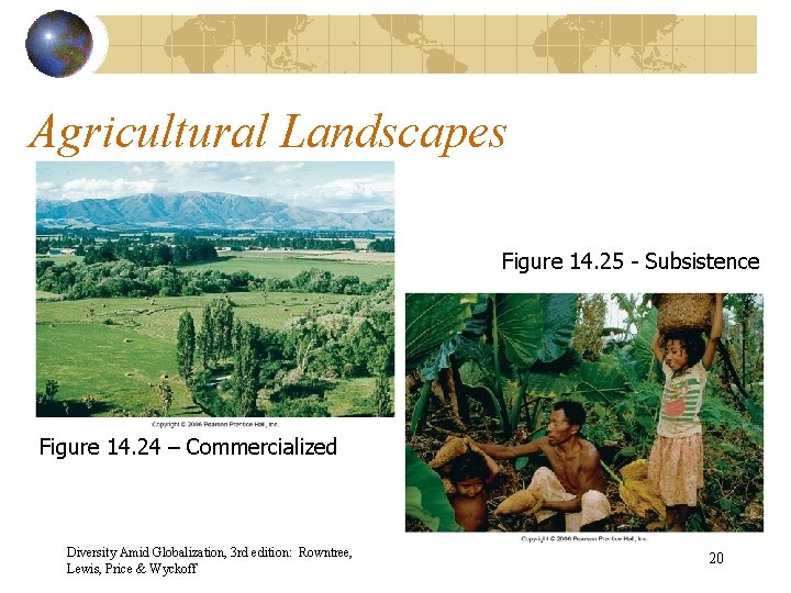 Agricultural Landscapes Figure 14. 25 - Subsistence Figure 14. 24 – Commercialized Diversity Amid