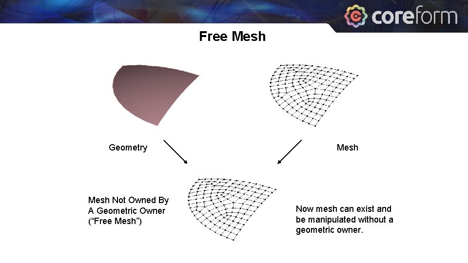 Free Mesh Geometry Mesh Not Owned By A Geometric Owner (“Free Mesh”) Mesh Now