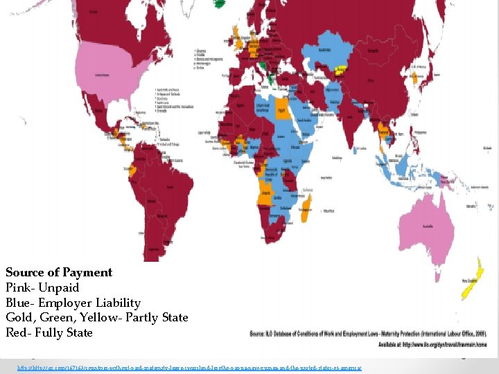 Source of Payment Pink- Unpaid Blue- Employer Liability Gold, Green, Yellow- Partly State Red-