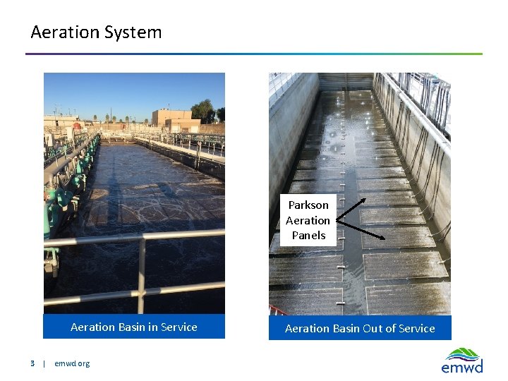 Aeration System Parkson Aeration Panels Aeration Basin in Service 3 | emwd. org Aeration