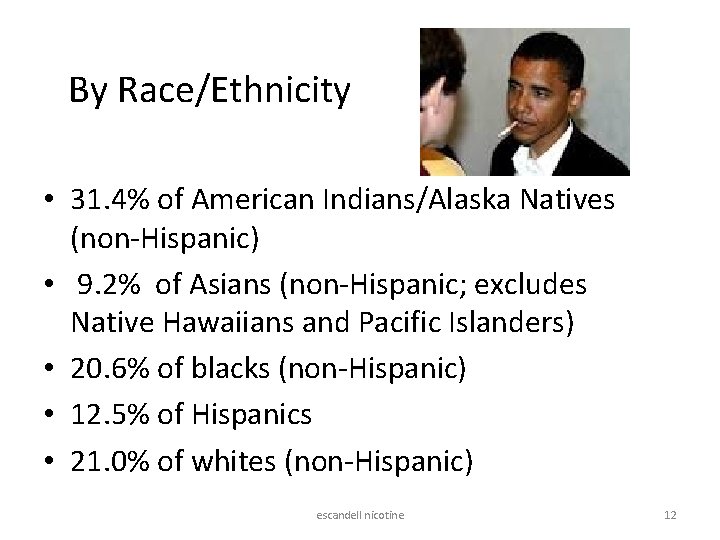 By Race/Ethnicity • 31. 4% of American Indians/Alaska Natives (non-Hispanic) • 9. 2% of