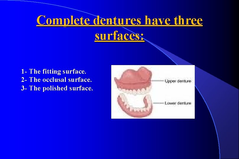 Laboratory stages of manufacture of complete dentures Peculiarities