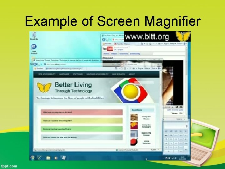 Example of Screen Magnifier 