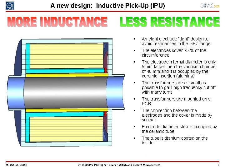 A new design: Inductive Pick-Up (IPU) M. Gasior, CERN § An eight electrode “tight”